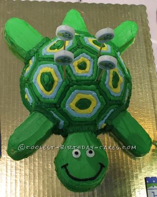 Coolest Turtle Birthday Cake