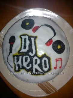 DJ Hero Birthday Cake