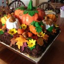 Fall Pumpkins Cake