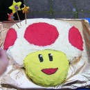 Toad from Super Mario Brothers Birthday Cake