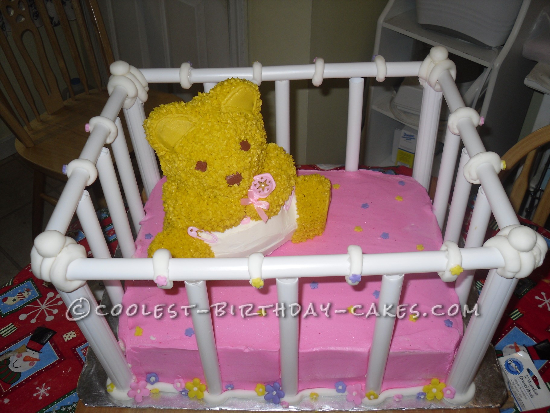 Coolest Baby Shower 3D Crib Cake