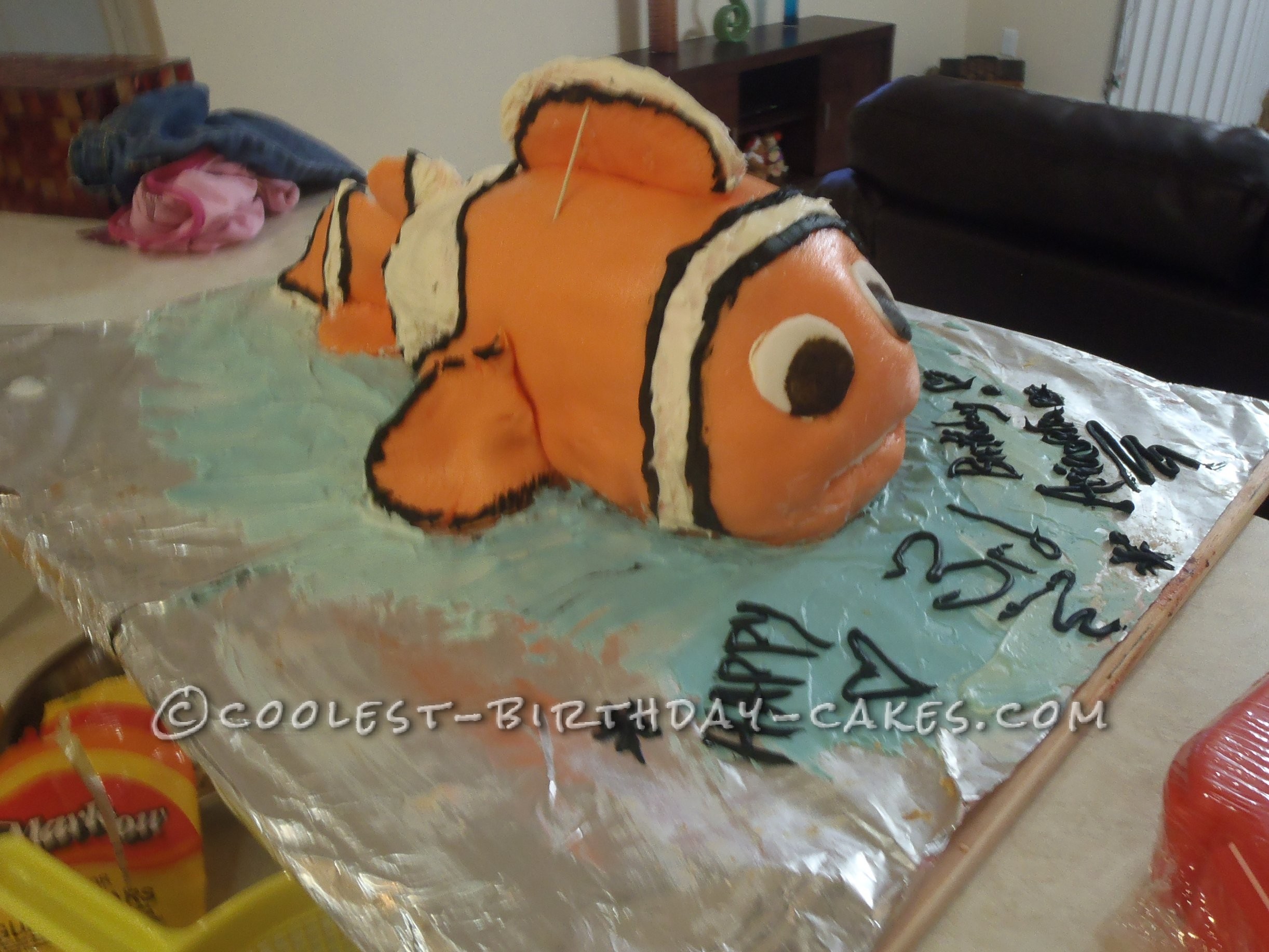 cake 3D Nemo cake i did 10 layers