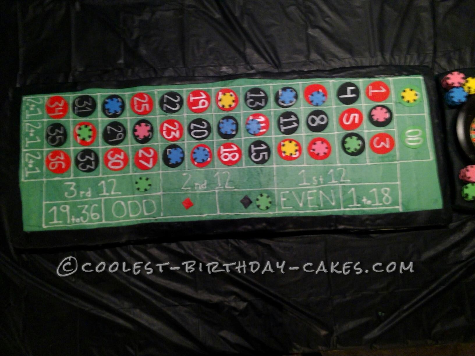 Coolest Roulette Birthday Cake - 5 Feet Long!