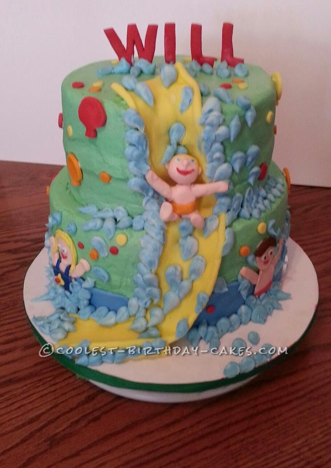 Coolest Waterslide Birthday Cake