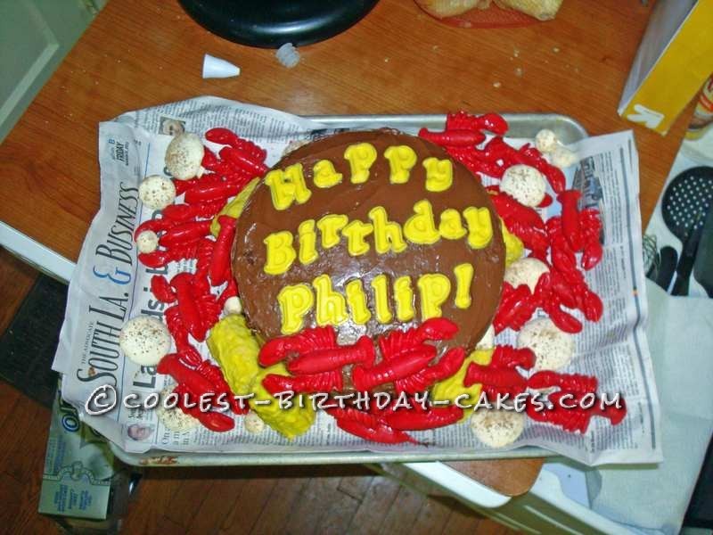 Coolest Crawfish Boil Birthday Cake