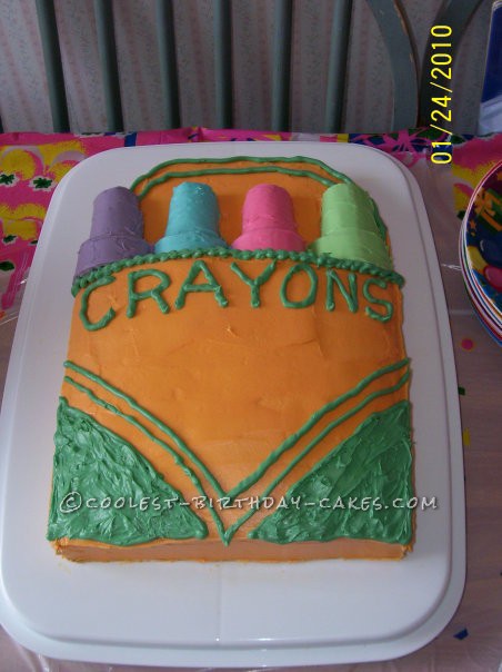 Coolest Crayon Box Cake for a Creative Kid