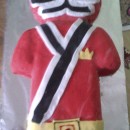 Fab Red Samuria Power Ranger Birthday Cake