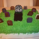 Funny 50th Birthday Cake Graveyard Cake