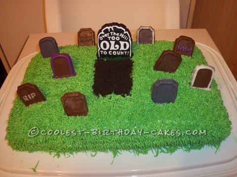 Funny 50th Birthday Cake Graveyard Cake