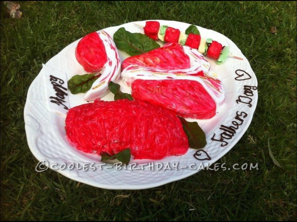 Coolest Meat Tray Cake for Father's Day