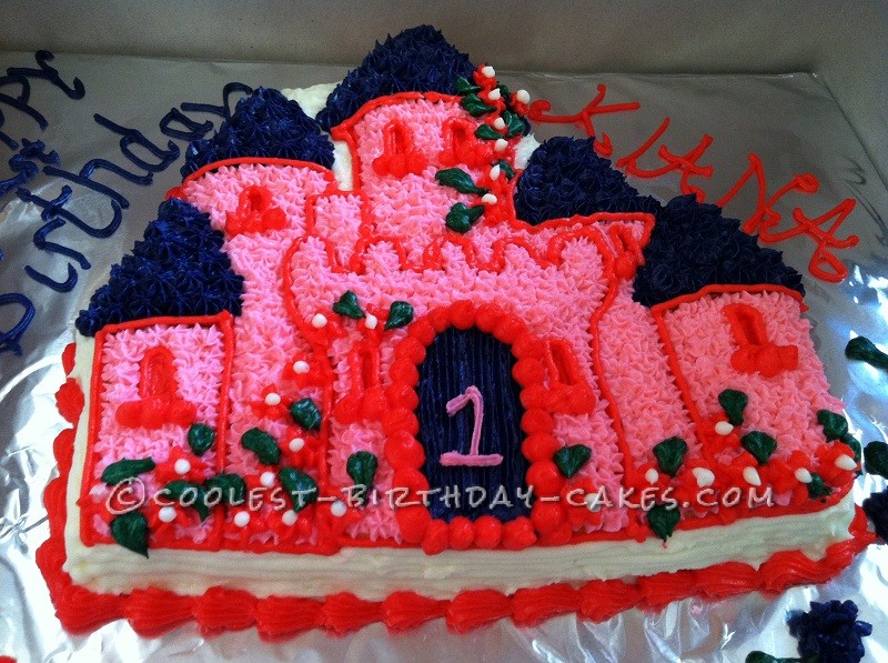 Princess Castle Cake for my Princess's 1st Birthday