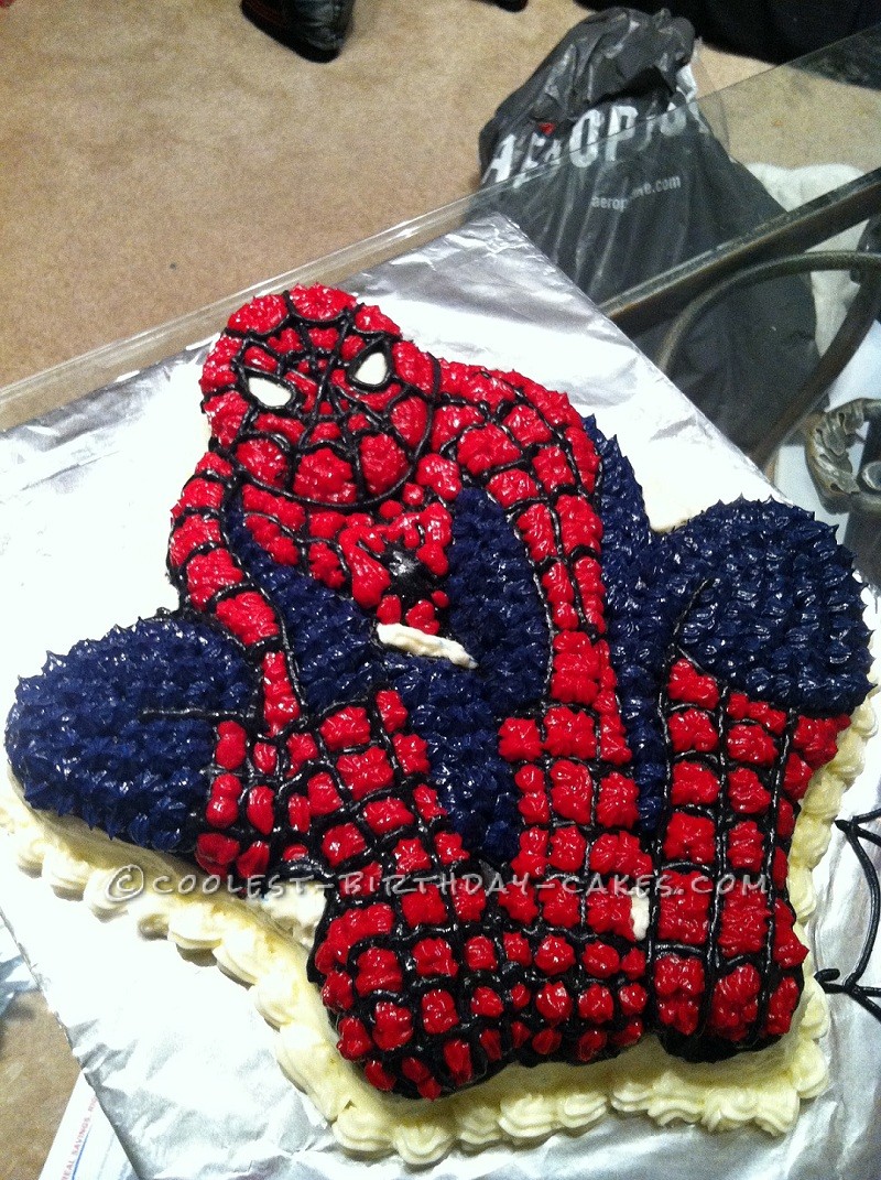 Spider Man Birthday Cake for my 5-Year-Old Spiderman