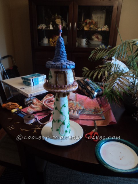 Coolest Tangled Tower Birthday Cake