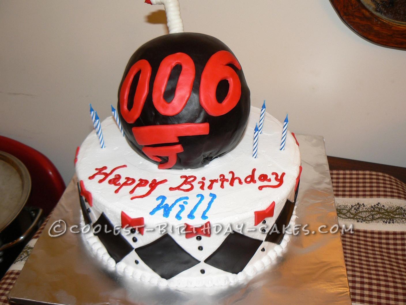 James Bond 006 6th Birthday Cake