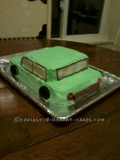 Coolest Car Birthday Cake for a 2-Year-Old