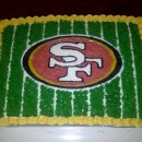 Cool 49ers Fan Football Cake