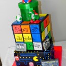 Coolest 80's Theme Rubik's Cube Cake