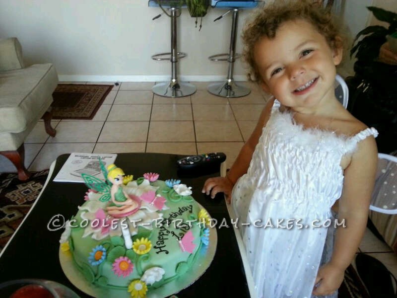 A Real Tinkerbell Birthday Cake
