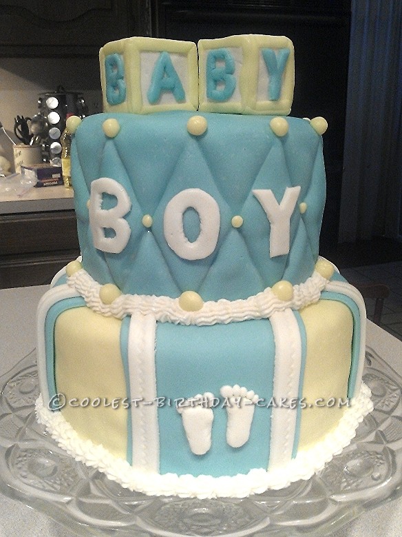 Cool Baby Shower Cake for a Boy