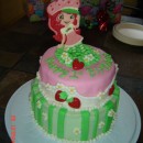 Sweet Strawberry Shortcake Birthday Cake