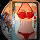 Cool Bikini Cake for 40th Birthday