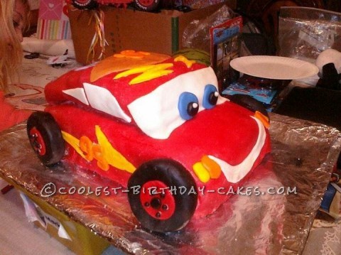 Coolest Lightening McQueen Birthday Cake 