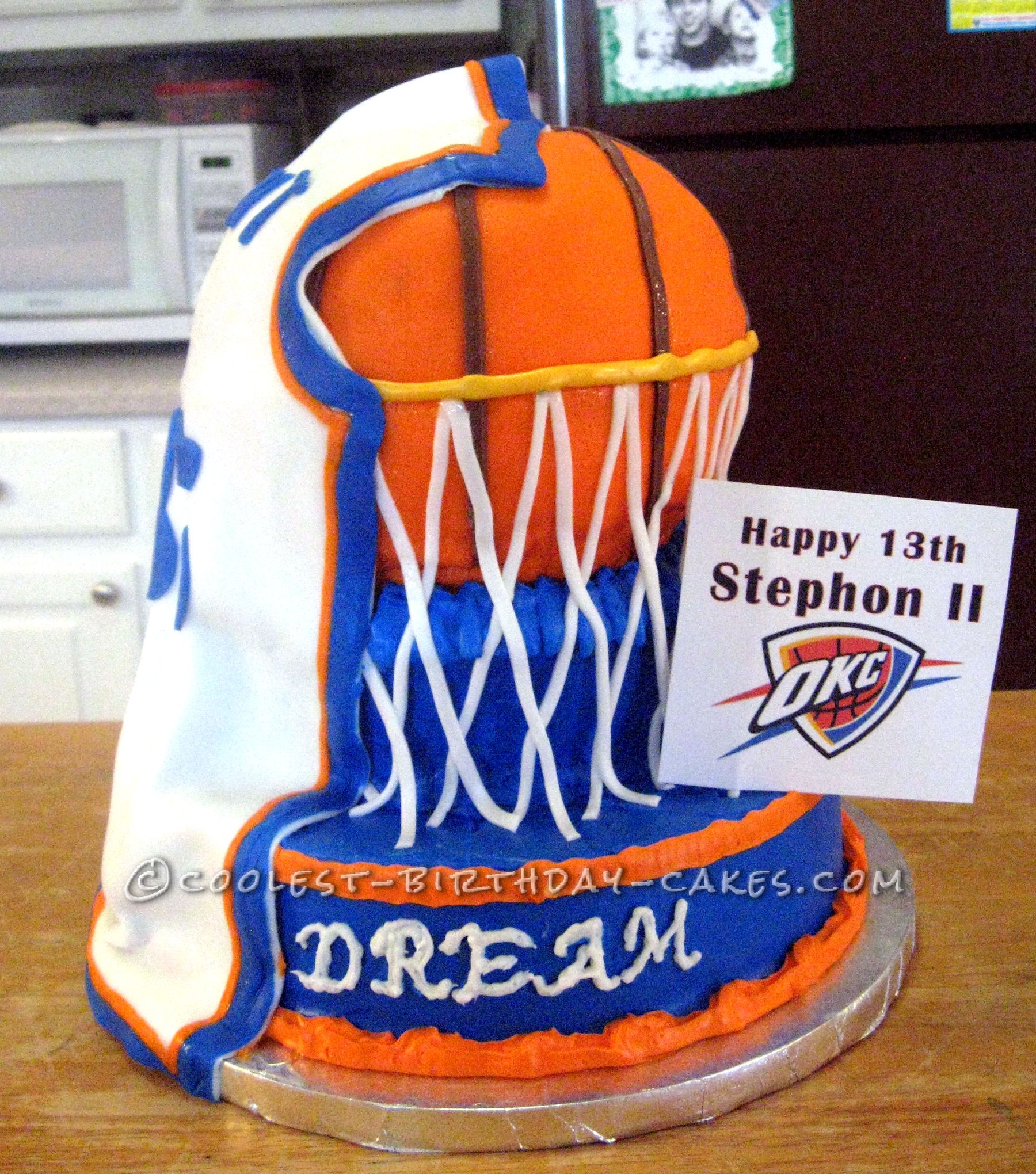 Awesome MVP Basketball Birthday Cake