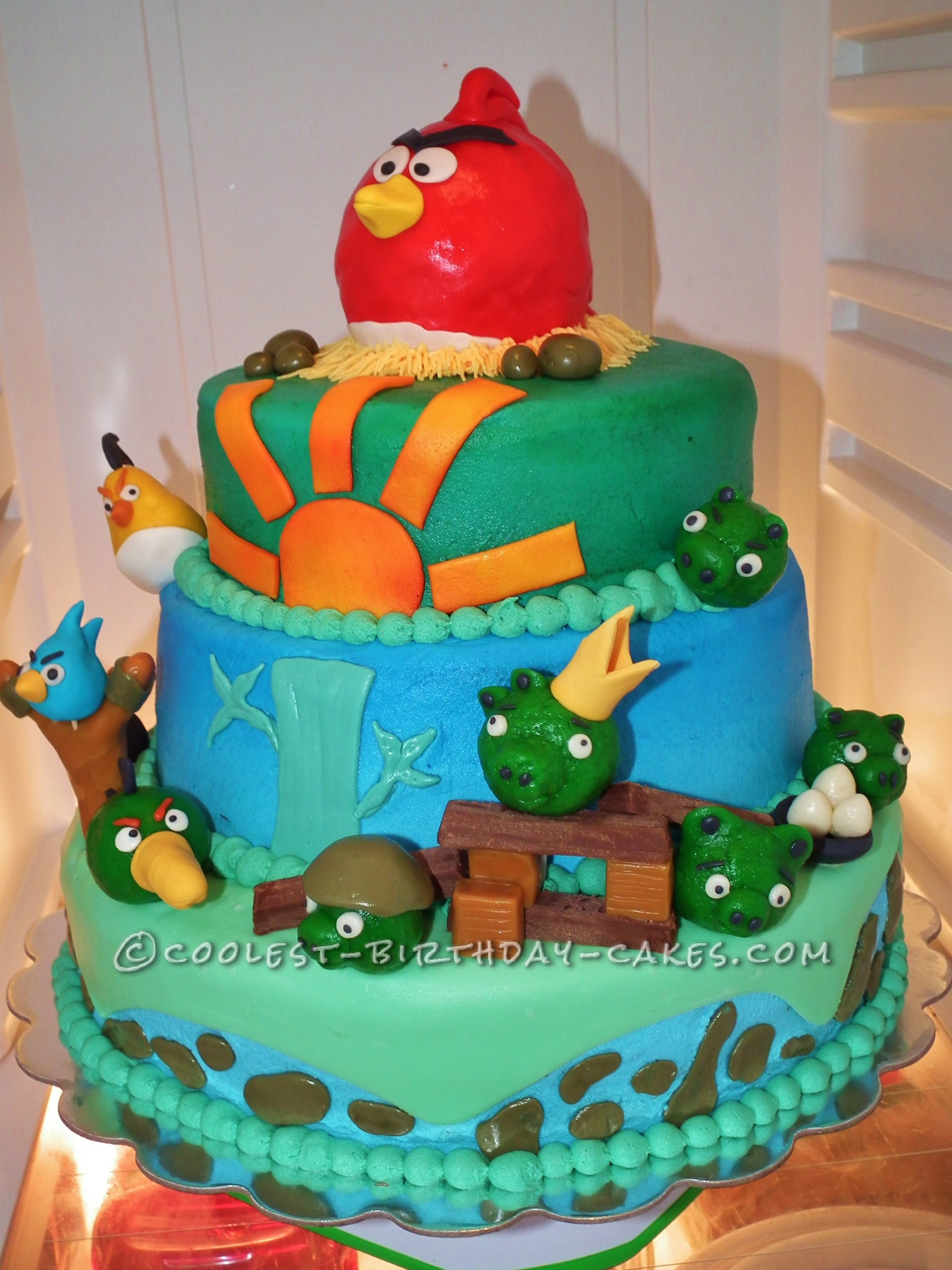 Coolest Angry Birds Birthday Cake