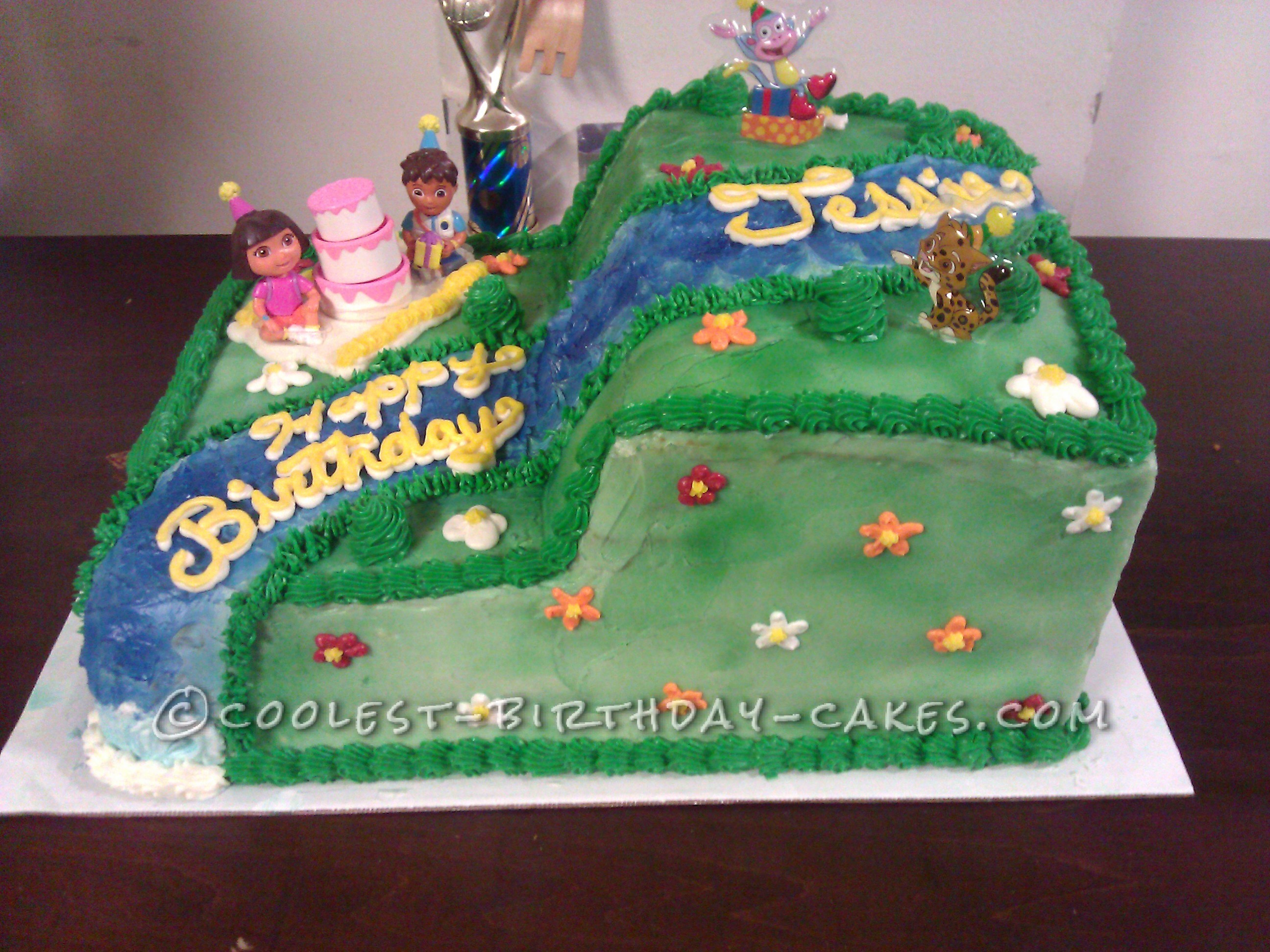 Coolest Dora the Explorer Cake