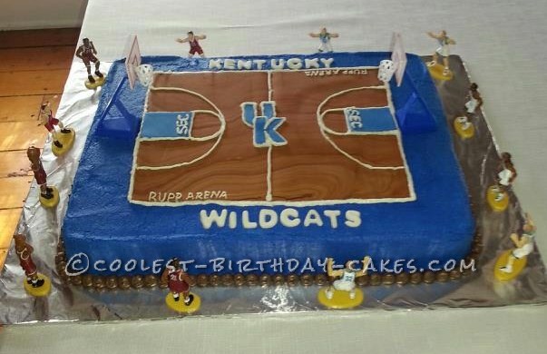 Coolest Kentucky Basketball Cake for a Die hard Kentucky Basketball Fan