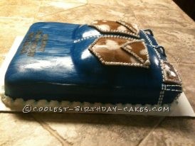 Coolest Miss Me's Cowhide Bling Jean Birthday Cake