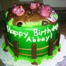 Coolest Muddy Piggies Cake