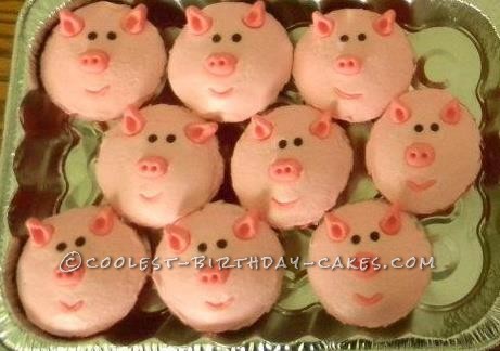 Coolest Piggie Cupcakes