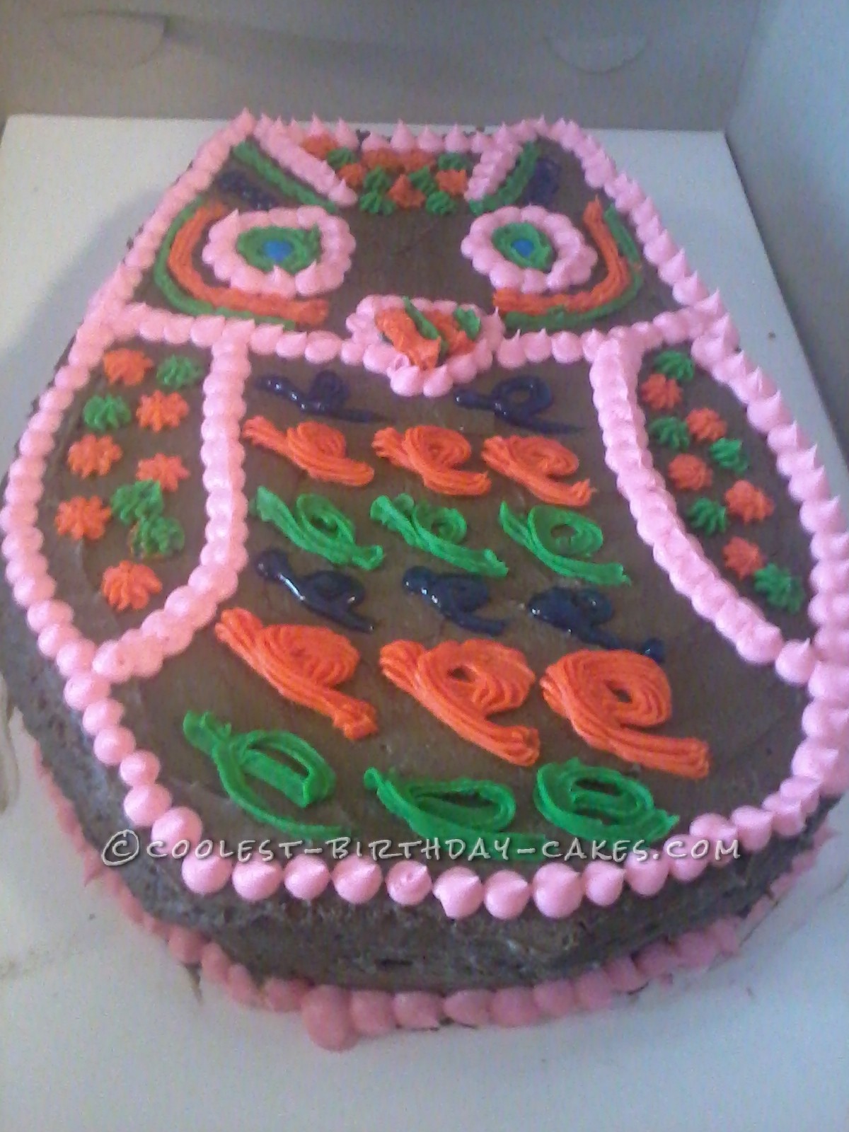 Coolest Retro Owl Cake