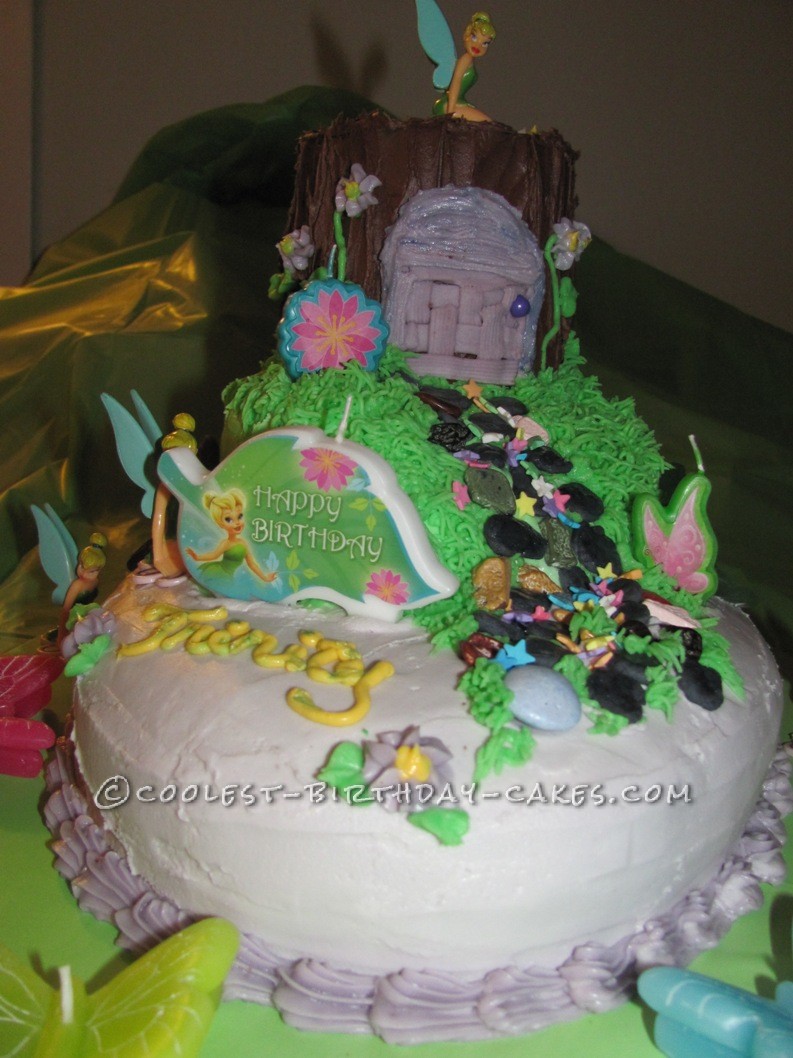 Coolest Tinkerbell Cake for 8-Year Old Trinity