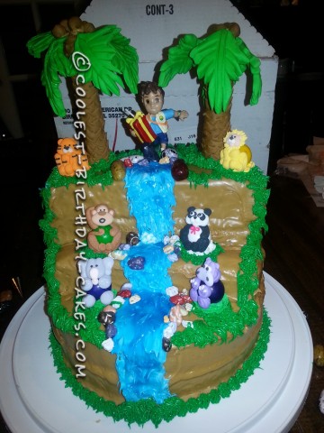 Coolest Go Diego Go Jungle Waterfall Cake