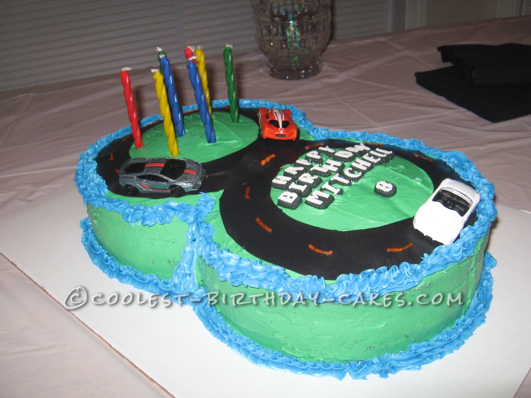 Figure 8 Racetrack Birthday Cake