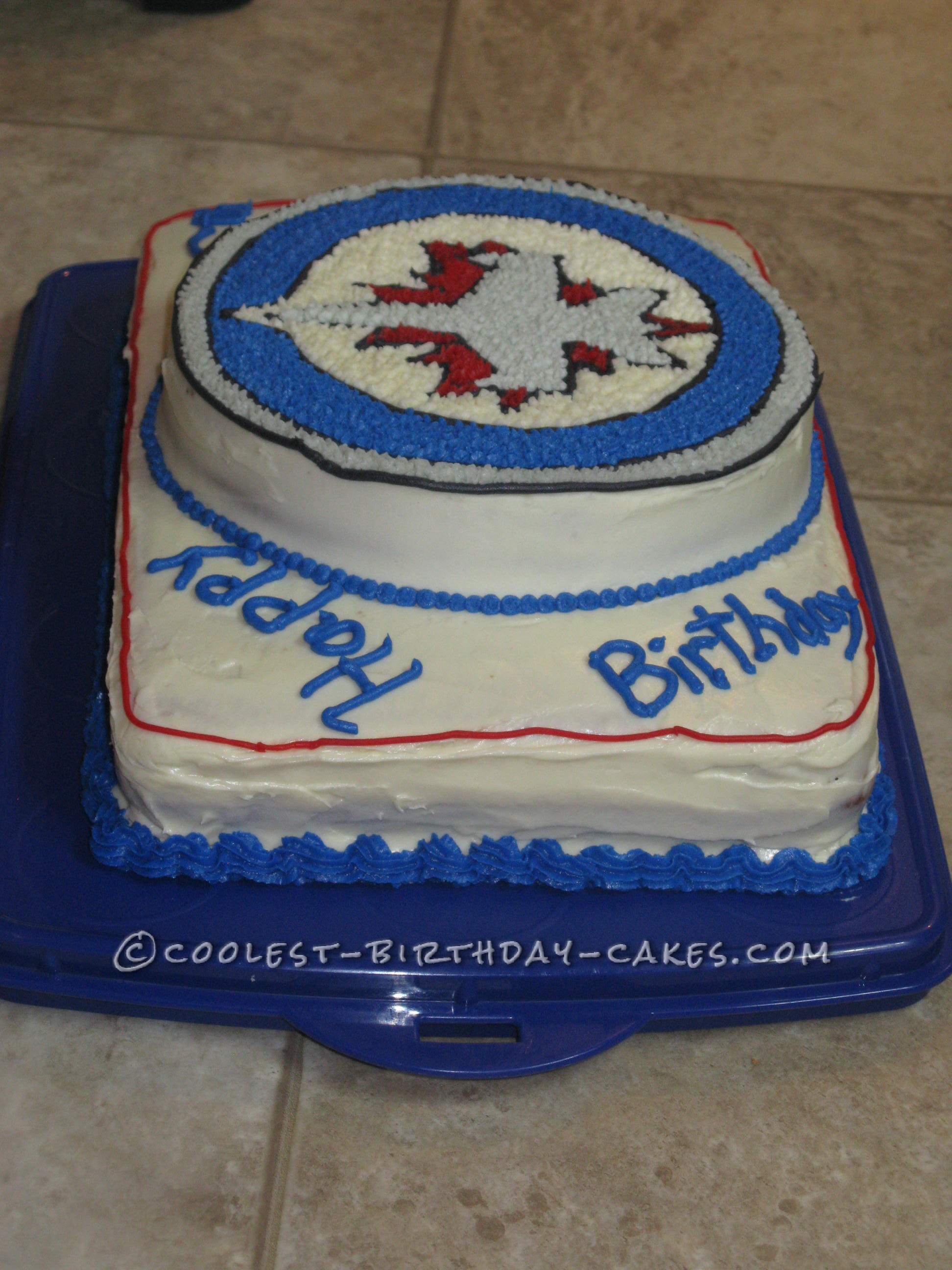 Jets Hockey Birthday Cake