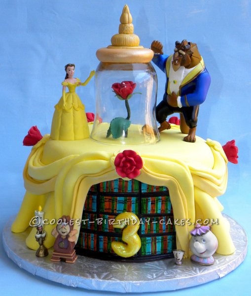 Jilly's Beauty and the Beast Birthday Cake