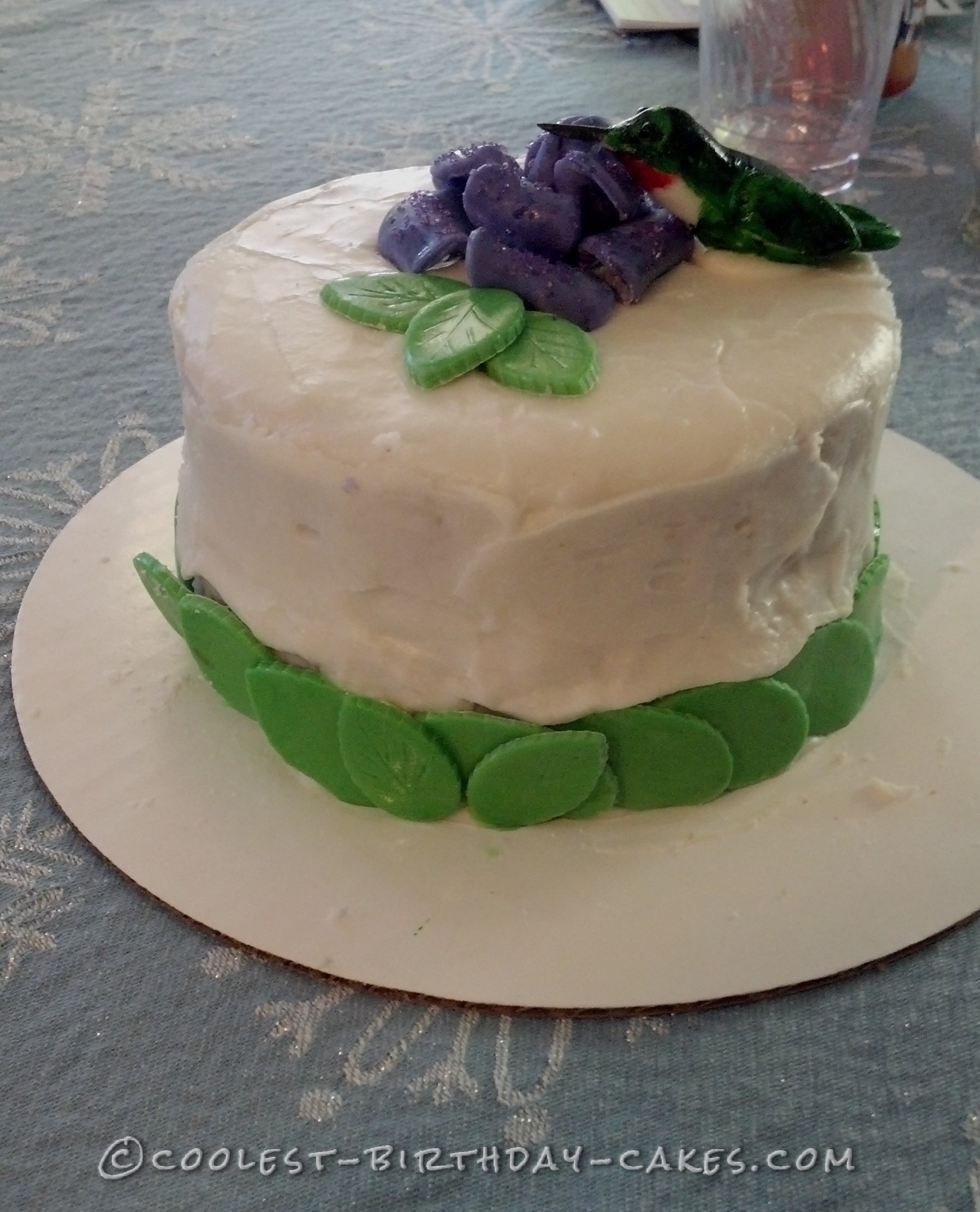 Last-Minute Hummingbird Birthday Cake
