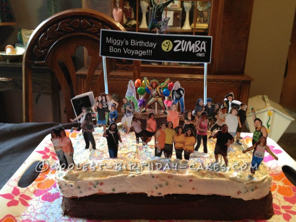 Birthday Bon Voyage Zumba Party Cake