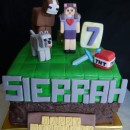 Minecraft Inspired Cake for Girls