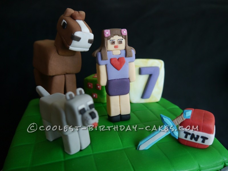 Minecraft Inspired Cake for Girls