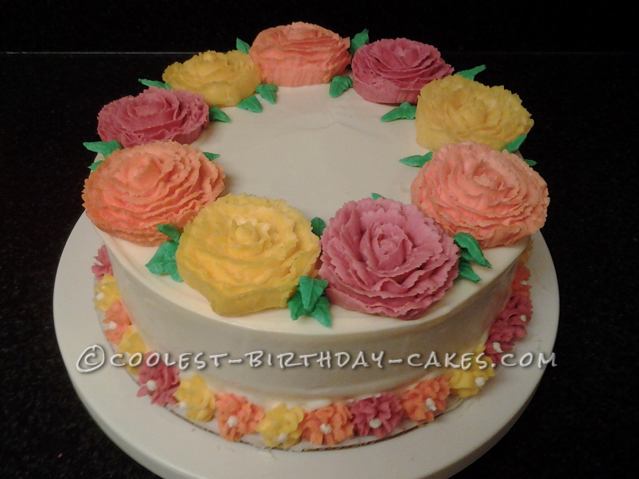 Mom's Flower Birthday Cake