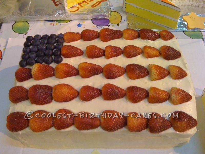 Most Delicious and Easy American Flag Cake