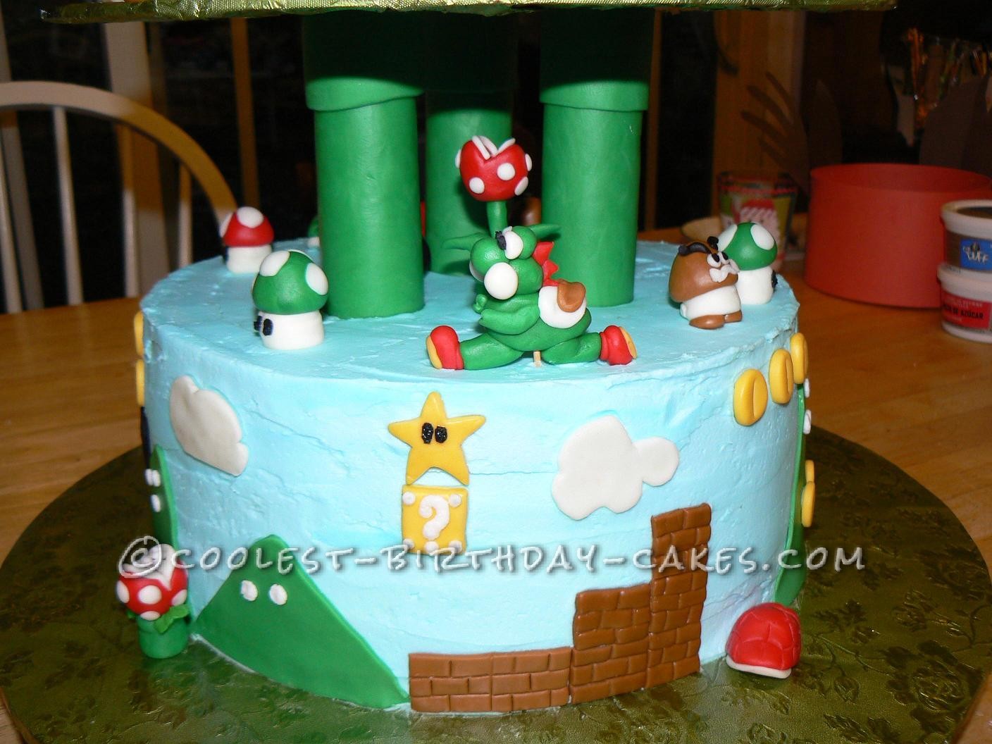 Cool Mario Birthday Cake