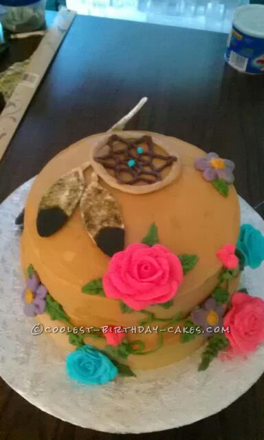 Native American Themed Birthday Cake