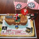 Coolest Pirate Ship Birthday Cake