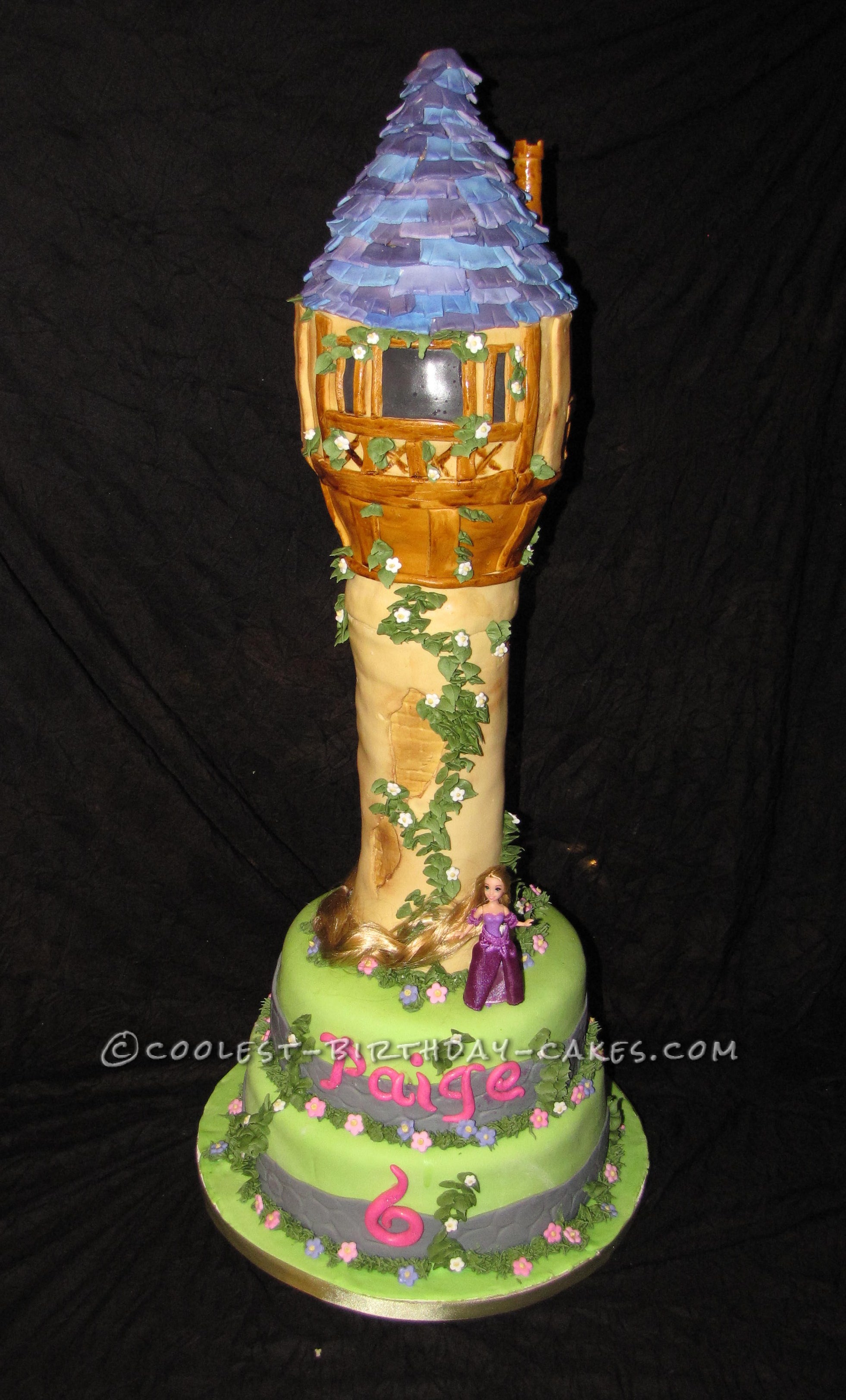 Coolest Rapunzel Tower Birthday Cake