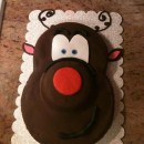 Coolest Rudolph the Reindeer Christmas Cake